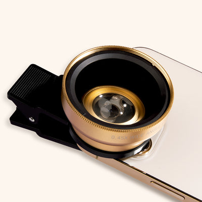 Clip On Lens Attached to Phone