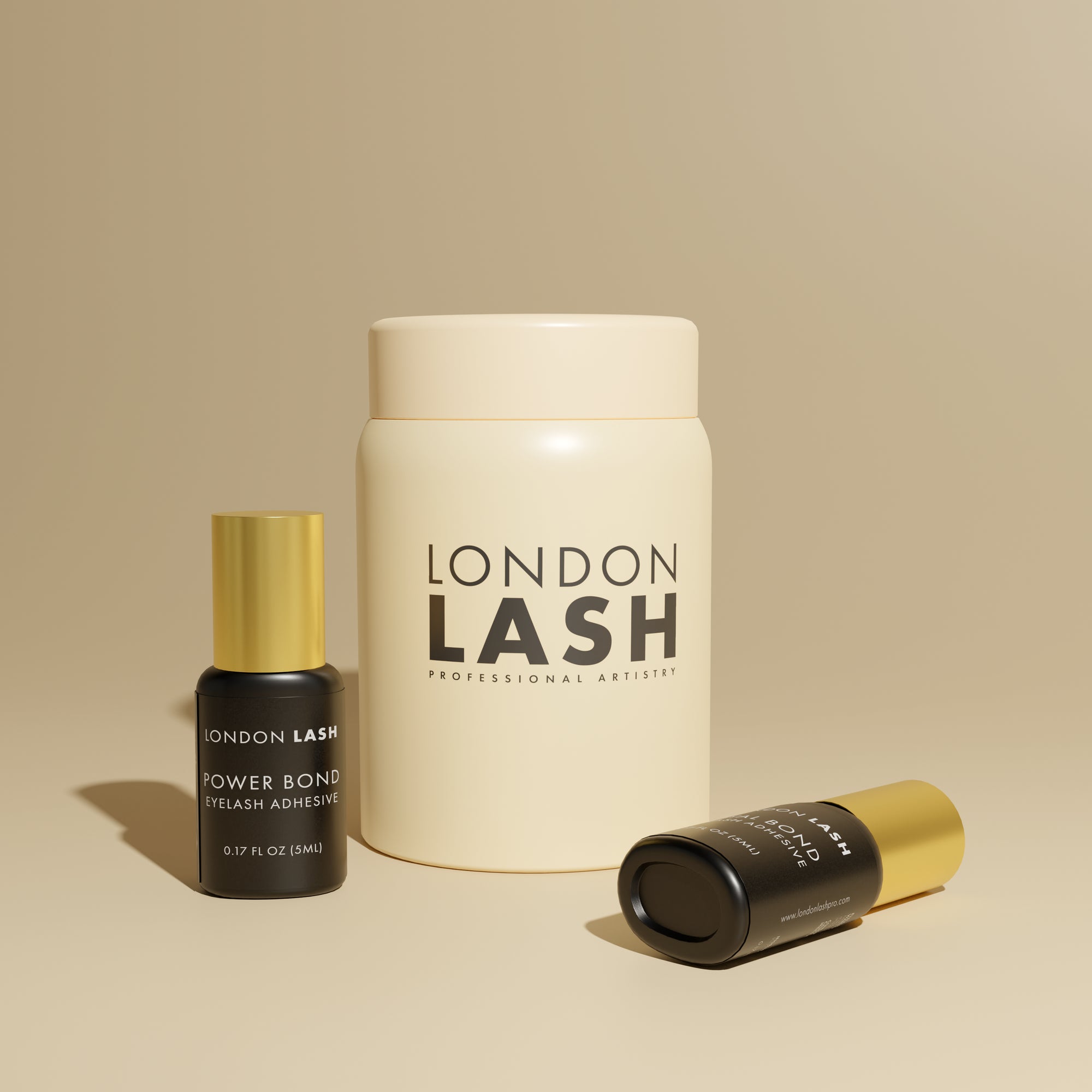 Airtight Container with Lash Adhesives