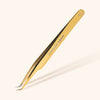 Gold Fiber Tip Long Slim Mega Volume Tweezers