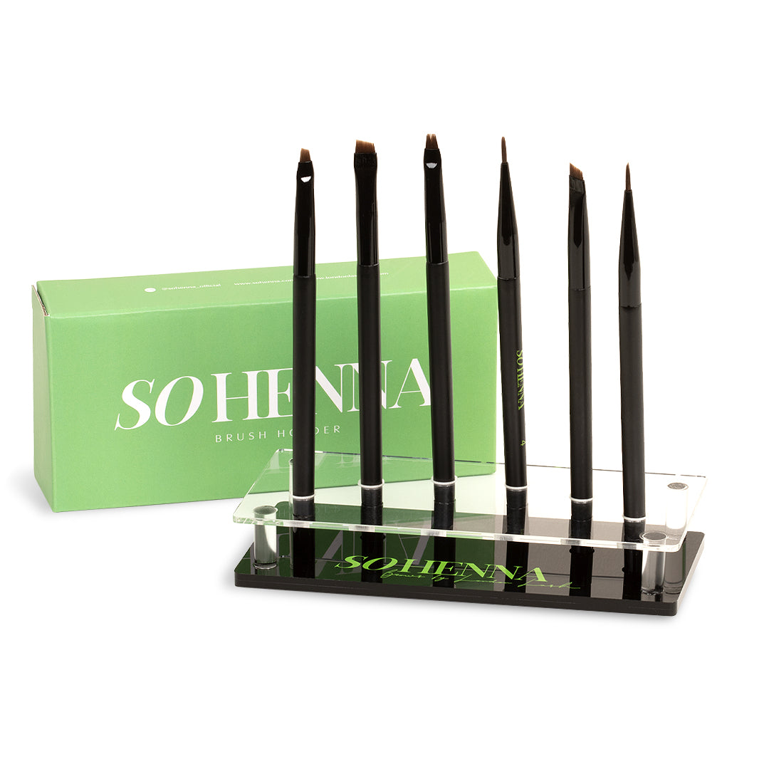 So Henna Brush Holder &amp; Brush Set Bundle