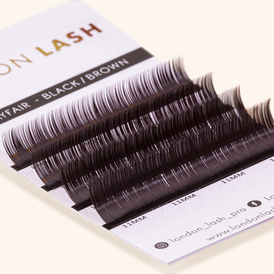 Sample Strips of Black Brown Faux Mink Lashes