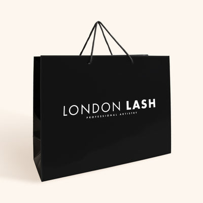 Large Black Reusable Paper Bag from London Lash EU