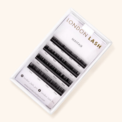 White Tray of Mayfair Lash Extensions