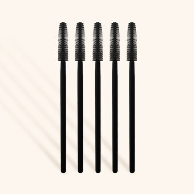 Silicone Mascara Wands in Black